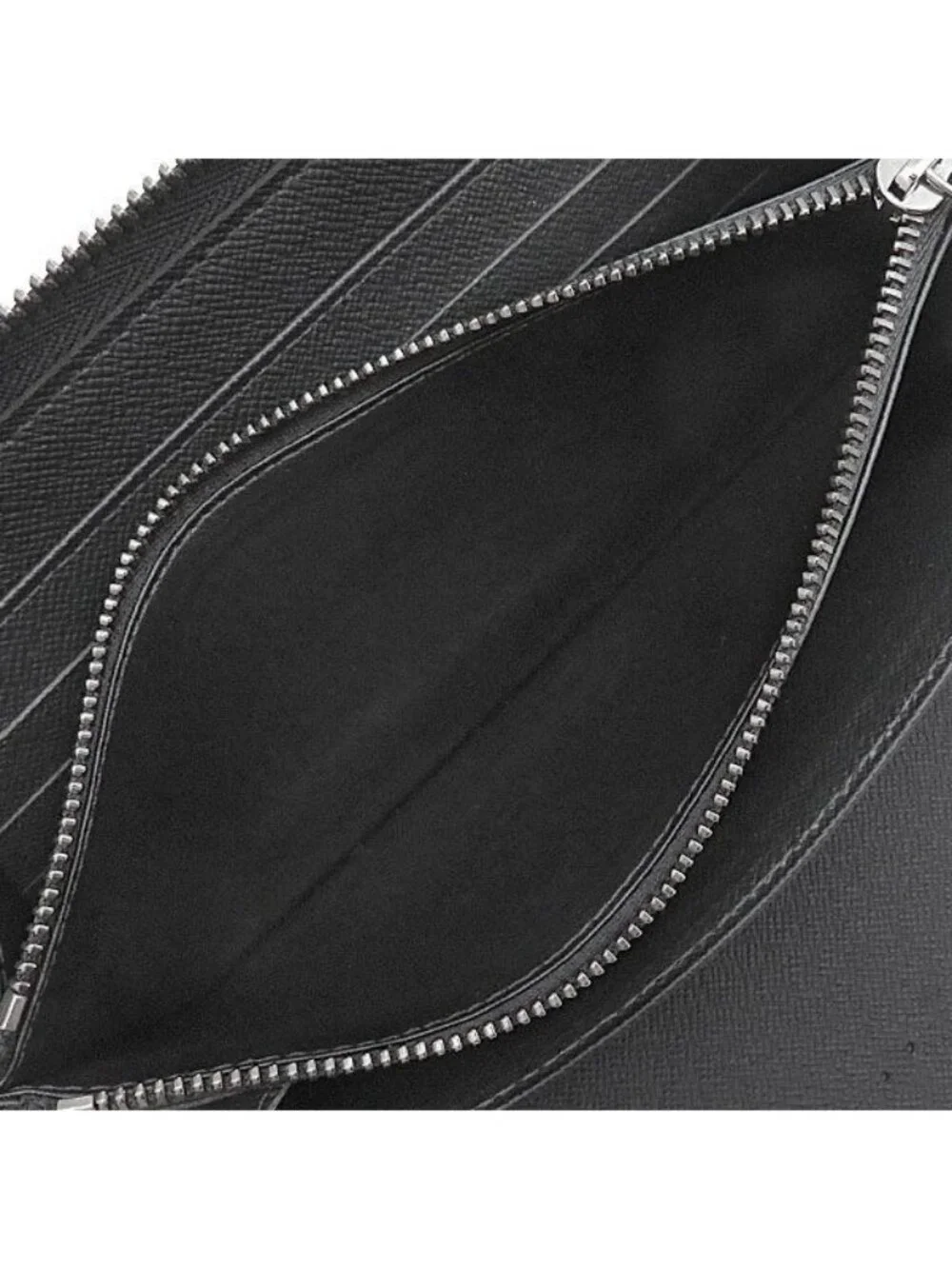 Louis Vuitton Wallet Zippy Organizer NM Monogram Eclipse Gunmetal Round Fastener